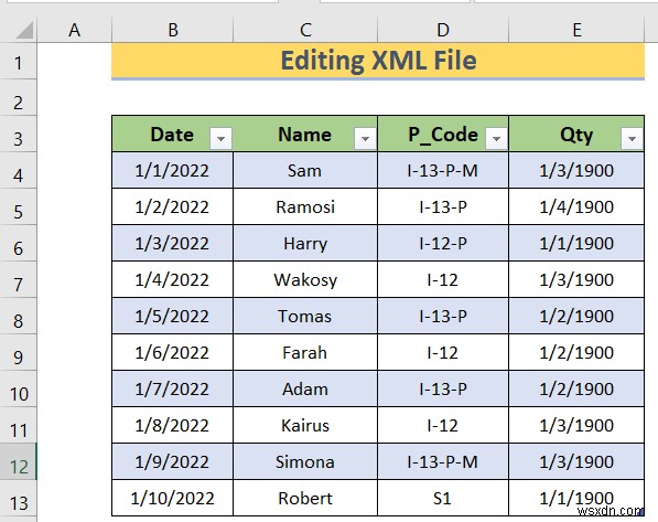 วิธีการแก้ไขไฟล์ XML ใน Excel (ด้วยขั้นตอนง่ายๆ)