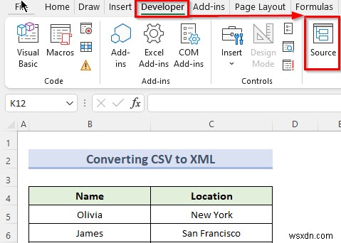 วิธีการแปลง CSV เป็น XML ใน Excel (ด้วยขั้นตอนง่ายๆ)