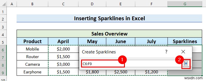 วิธีการเพิ่มเครื่องหมายในเส้นแบบประกายไฟใน Excel (ด้วยขั้นตอนง่ายๆ)