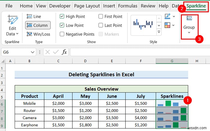 วิธีการเพิ่มเครื่องหมายในเส้นแบบประกายไฟใน Excel (ด้วยขั้นตอนง่ายๆ)