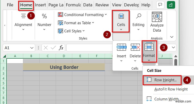 วิธีการวาดเพื่อปรับขนาดใน Excel (2 วิธีง่ายๆ)