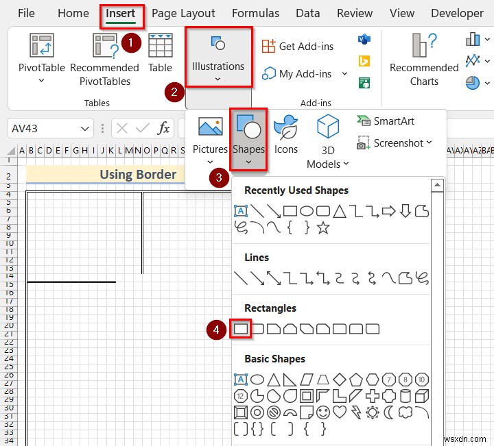 วิธีการวาดเพื่อปรับขนาดใน Excel (2 วิธีง่ายๆ)