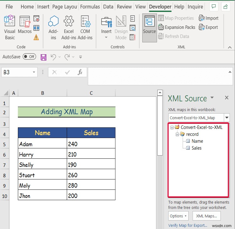 วิธีการแปลงไฟล์ Excel เป็น XML (ด้วยขั้นตอนง่ายๆ)