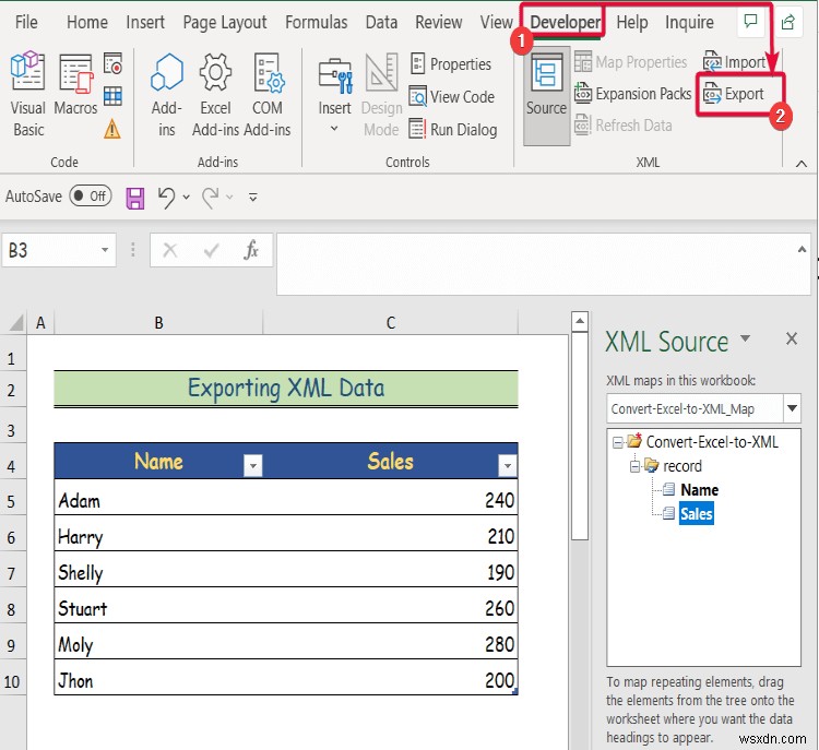 วิธีการแปลงไฟล์ Excel เป็น XML (ด้วยขั้นตอนง่ายๆ)