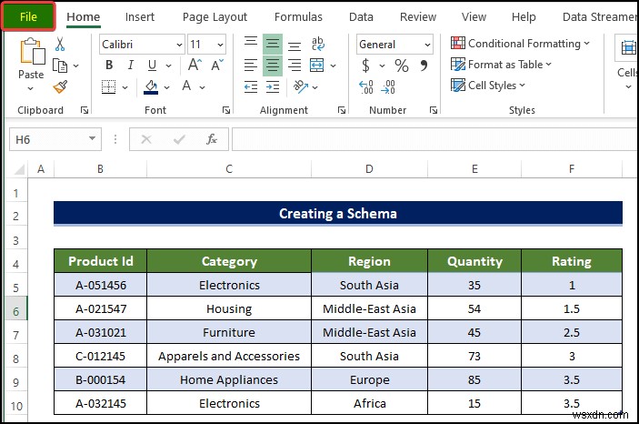 วิธีสร้างสคีมาใน Excel (พร้อมขั้นตอนโดยละเอียด)