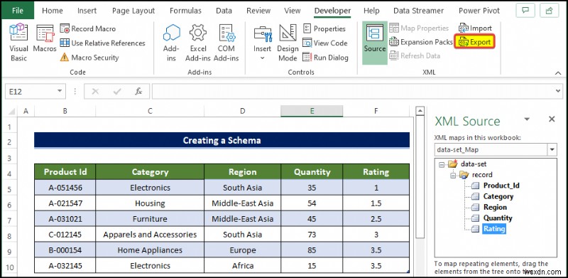 วิธีสร้างสคีมาใน Excel (พร้อมขั้นตอนโดยละเอียด)