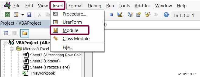 วิธีการเปลี่ยนสีแถวสำหรับเซลล์ที่ผสานใน Excel