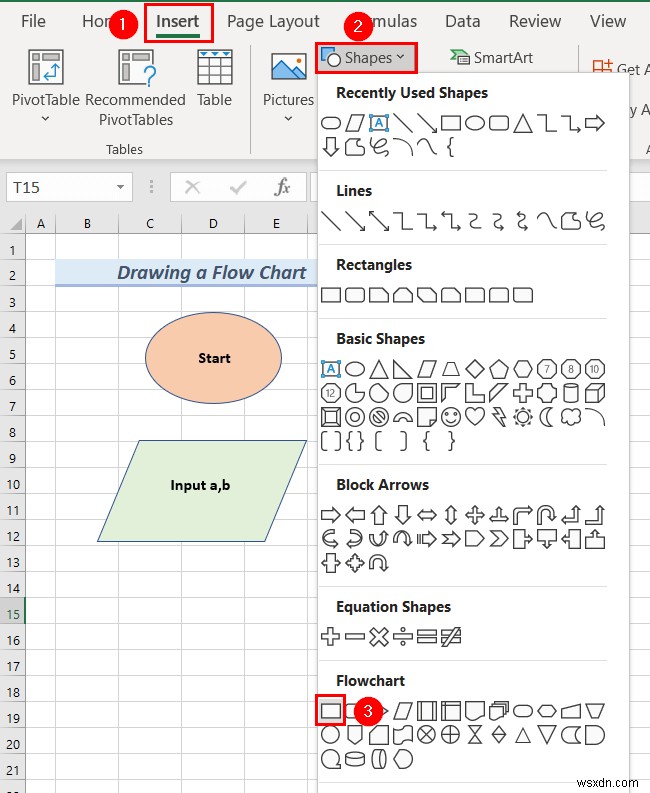 วิธีการวาดแบบวิศวกรรมใน Excel (2 ตัวอย่างที่เหมาะสม)