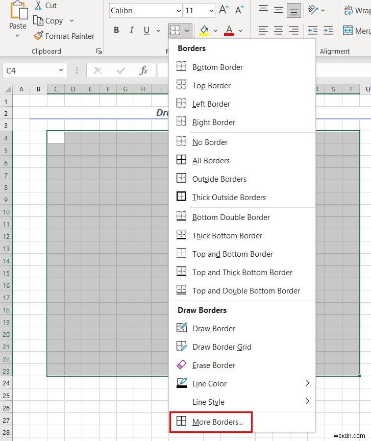 วิธีการวาดแบบวิศวกรรมใน Excel (2 ตัวอย่างที่เหมาะสม)
