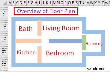 วิธีการวาดแผนผังชั้นใน Excel (2 วิธีง่ายๆ)