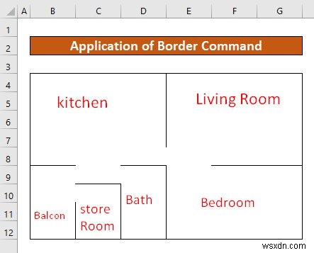 วิธีการวาดแผนผังชั้นใน Excel (2 วิธีง่ายๆ)