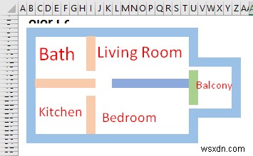 วิธีการวาดแผนผังชั้นใน Excel (2 วิธีง่ายๆ)