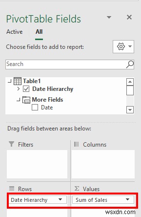 สร้างลำดับชั้นวันที่ในตาราง Pivot ของ Excel (พร้อมขั้นตอนง่ายๆ)