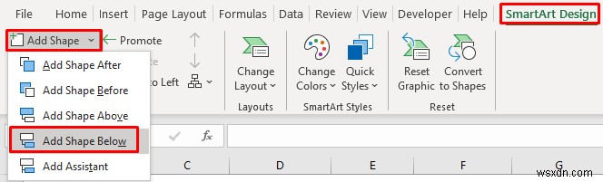 วิธีใช้ลำดับชั้น SmartArt ใน Excel (ด้วยขั้นตอนง่ายๆ)