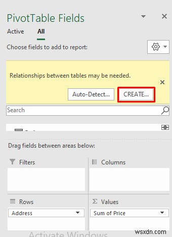 วิธีสร้างความสัมพันธ์ระหว่างตารางใน Excel (3 วิธี)