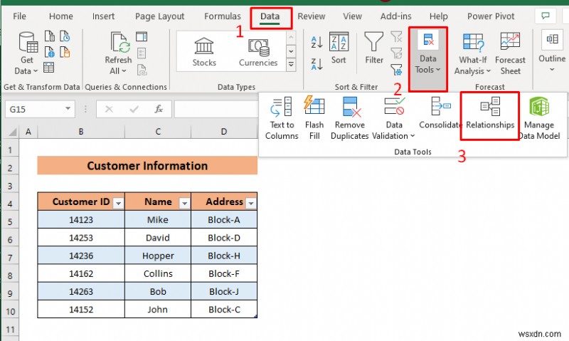 วิธีสร้างความสัมพันธ์ระหว่างตารางใน Excel (3 วิธี)