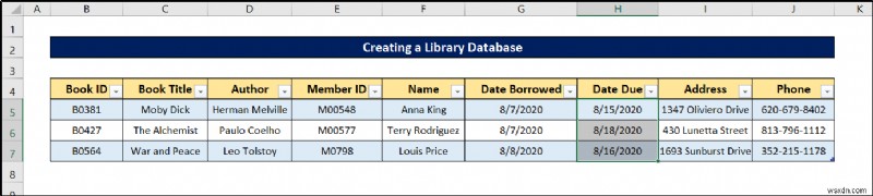 วิธีสร้างฐานข้อมูลไลบรารีใน Excel (ด้วยขั้นตอนง่ายๆ)