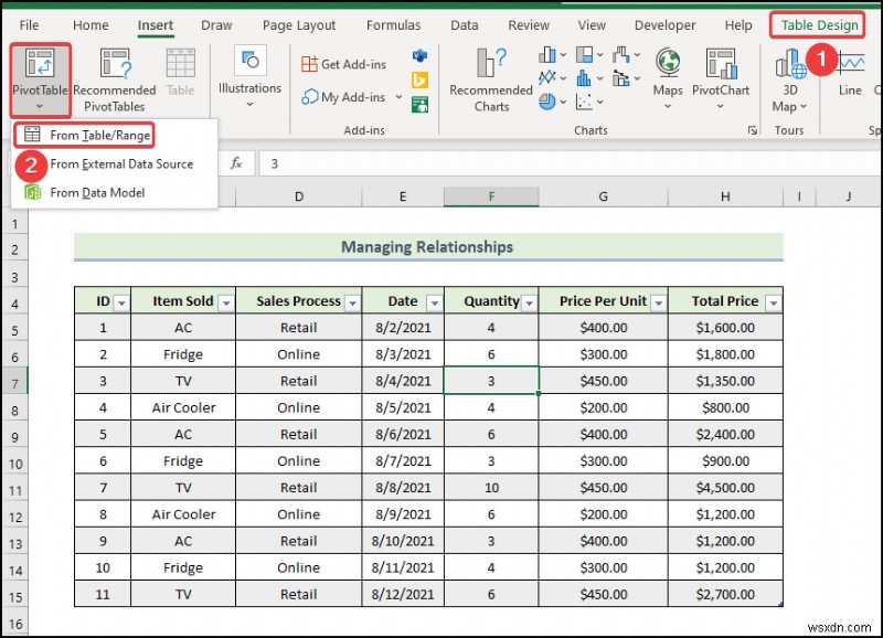 วิธีจัดการความสัมพันธ์ใน Excel (พร้อมขั้นตอนโดยละเอียด)