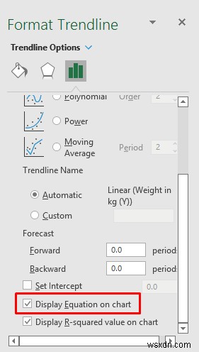 วิธีแสดงความสัมพันธ์ระหว่างสองตัวแปรในกราฟ Excel