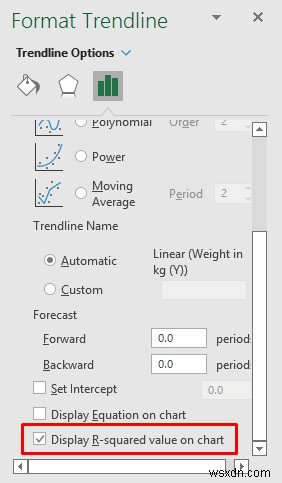 วิธีแสดงความสัมพันธ์ระหว่างสองตัวแปรในกราฟ Excel