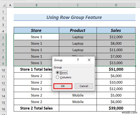 วิธีการเพิ่มลำดับชั้นของแถวใน Excel (2 วิธีง่ายๆ)