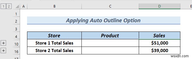 วิธีการเพิ่มลำดับชั้นของแถวใน Excel (2 วิธีง่ายๆ)