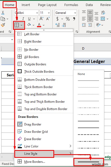 วิธีการสร้างบัญชีแยกประเภททั่วไปใน Excel (ด้วยขั้นตอนง่ายๆ)