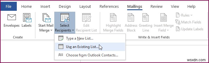 [แก้ไขแล้ว]:Word Mail Merge ไม่ทำงานกับ Excel