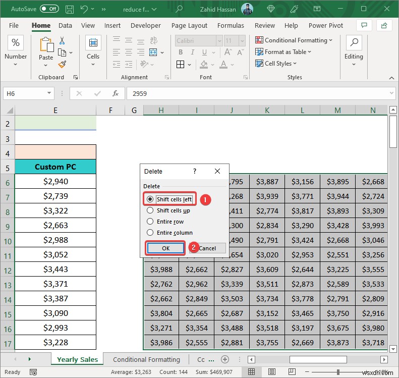 วิธีลดขนาดไฟล์ Excel โดยไม่ต้องลบข้อมูล (9 เคล็ดลับ)