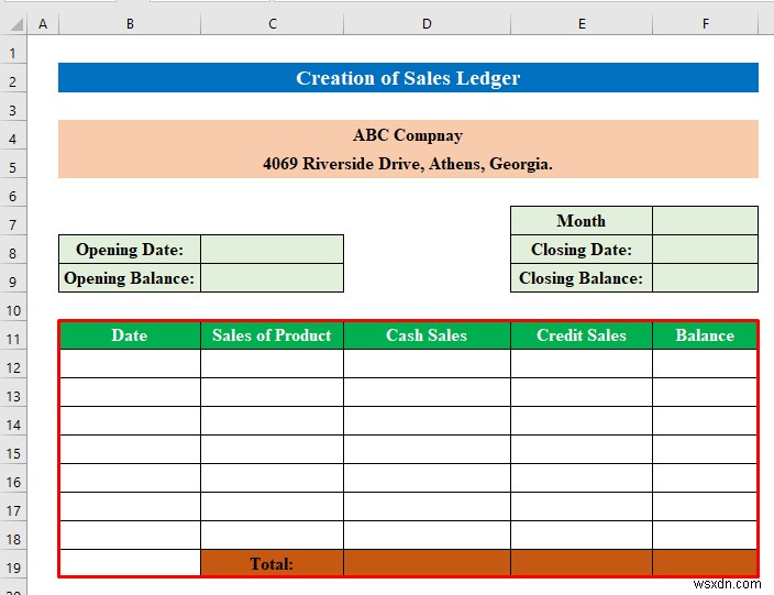 วิธีสร้างบัญชีแยกประเภทการขายและการซื้อใน Excel