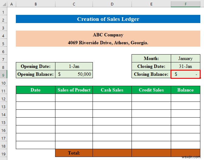 วิธีสร้างบัญชีแยกประเภทการขายและการซื้อใน Excel