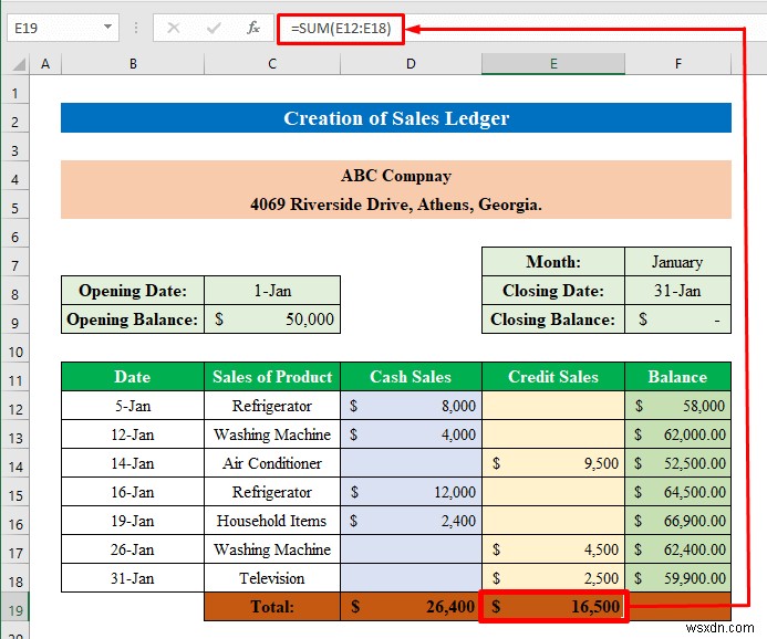 วิธีสร้างบัญชีแยกประเภทการขายและการซื้อใน Excel