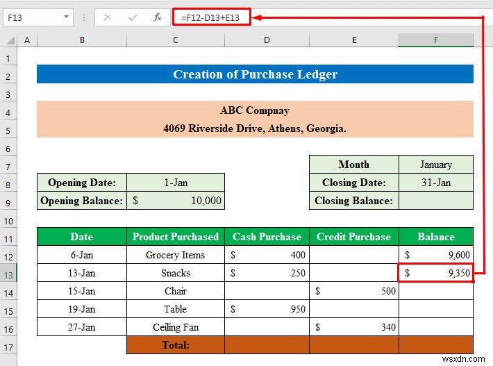 วิธีสร้างบัญชีแยกประเภทการขายและการซื้อใน Excel