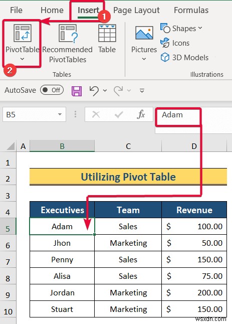 วิธีการสร้างลำดับชั้นใน Excel (3 วิธีง่ายๆ)