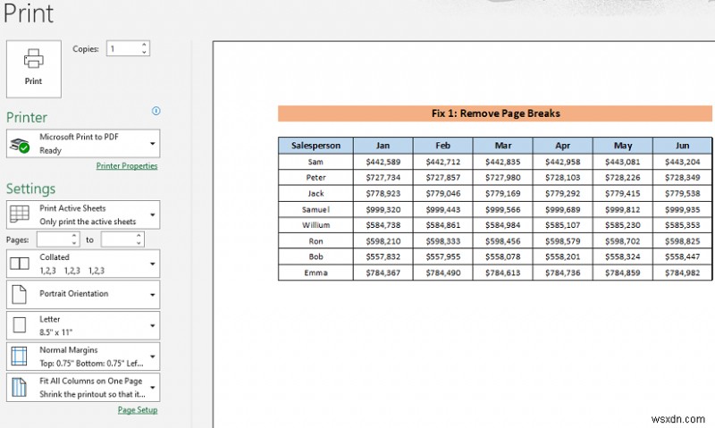 [แก้ไขแล้ว!] มาตราส่วนการพิมพ์ให้พอดีไม่ทำงานใน Excel