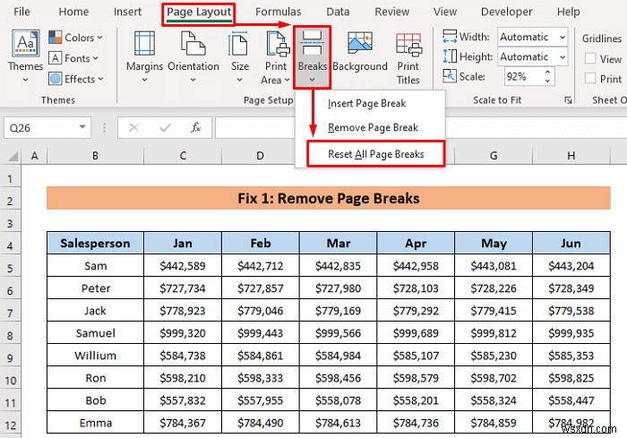 [แก้ไขแล้ว!] มาตราส่วนการพิมพ์ให้พอดีไม่ทำงานใน Excel
