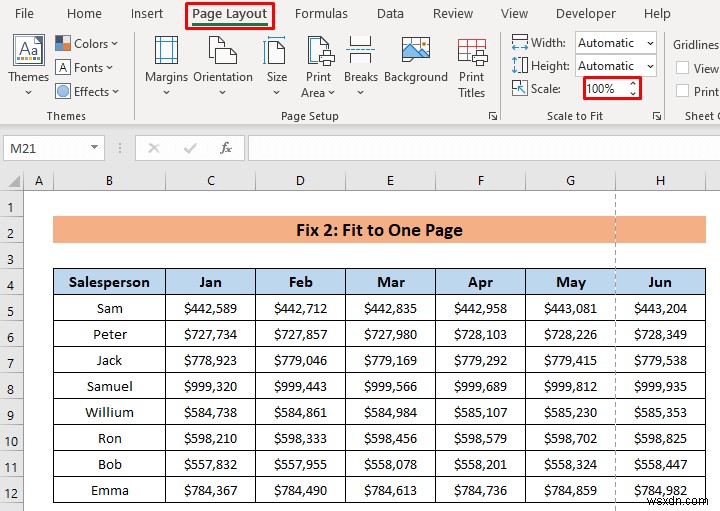 [แก้ไขแล้ว!] มาตราส่วนการพิมพ์ให้พอดีไม่ทำงานใน Excel