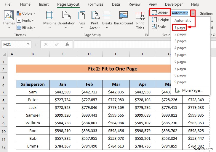[แก้ไขแล้ว!] มาตราส่วนการพิมพ์ให้พอดีไม่ทำงานใน Excel