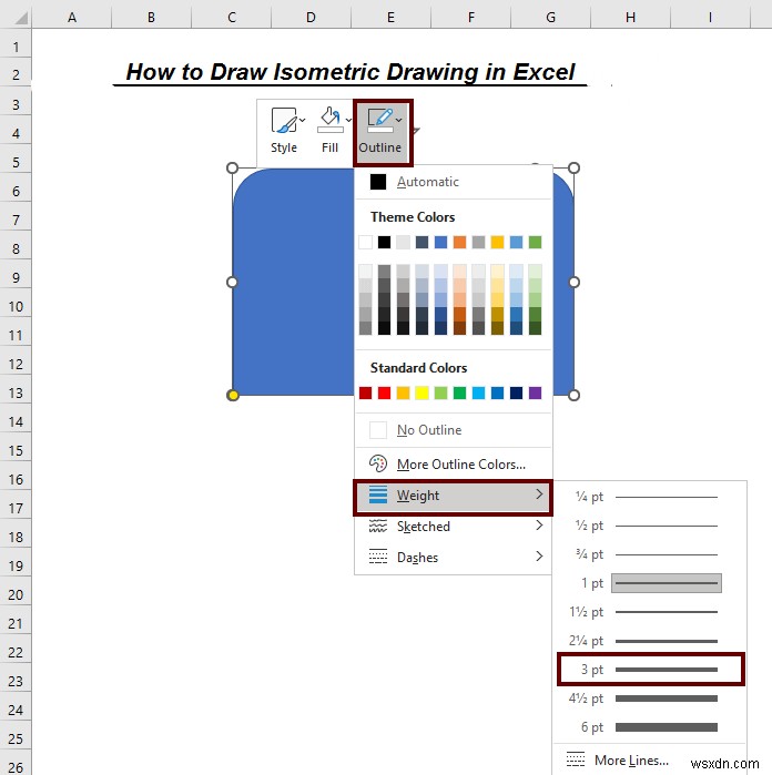 วิธีการวาดภาพวาดสามมิติใน Excel (ด้วยขั้นตอนง่ายๆ)