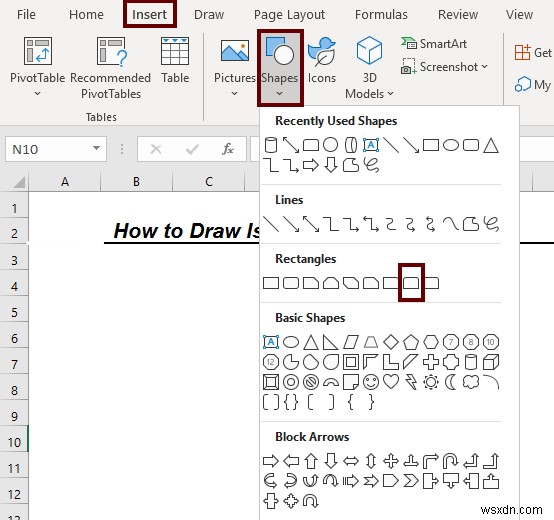 วิธีการวาดภาพวาดสามมิติใน Excel (ด้วยขั้นตอนง่ายๆ)