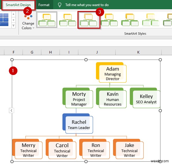 วิธีการสร้างแผนภูมิลำดับชั้นใน Excel (3 วิธีง่ายๆ)