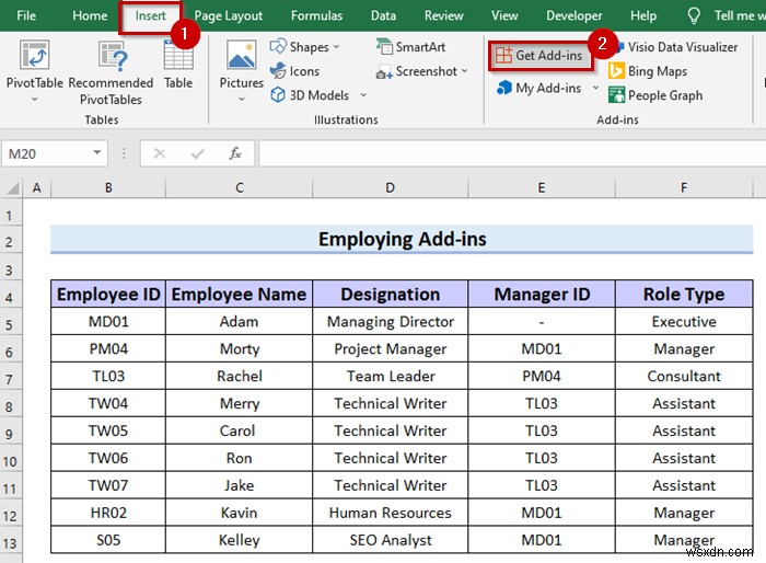 วิธีการสร้างแผนภูมิลำดับชั้นใน Excel (3 วิธีง่ายๆ)