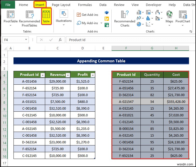 วิธีสร้างความสัมพันธ์ใน Excel ด้วยค่าที่ซ้ำกัน