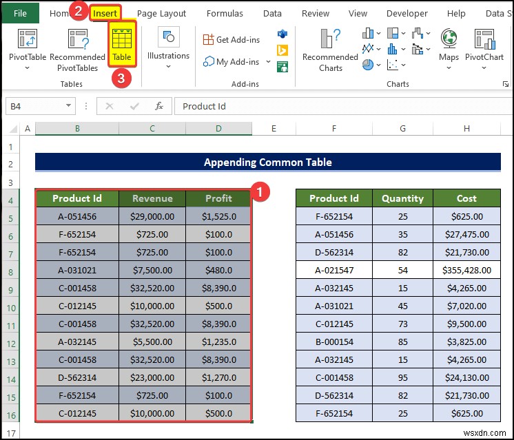 วิธีสร้างความสัมพันธ์ใน Excel ด้วยค่าที่ซ้ำกัน