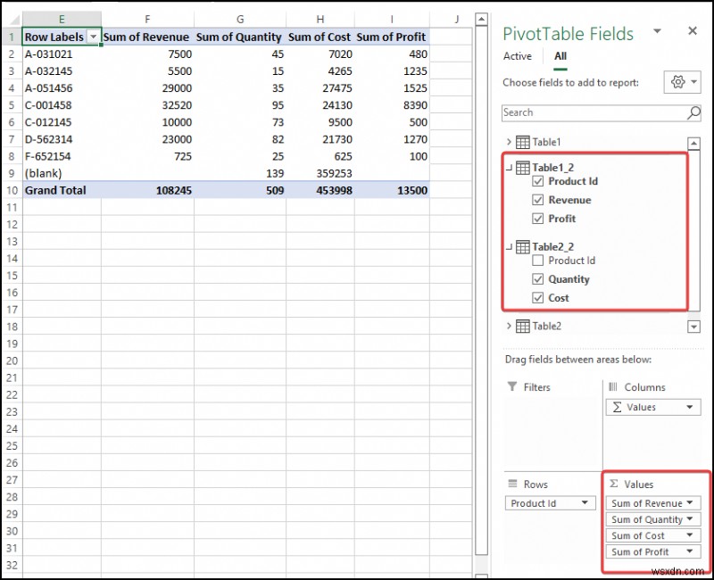 วิธีสร้างความสัมพันธ์ใน Excel ด้วยค่าที่ซ้ำกัน