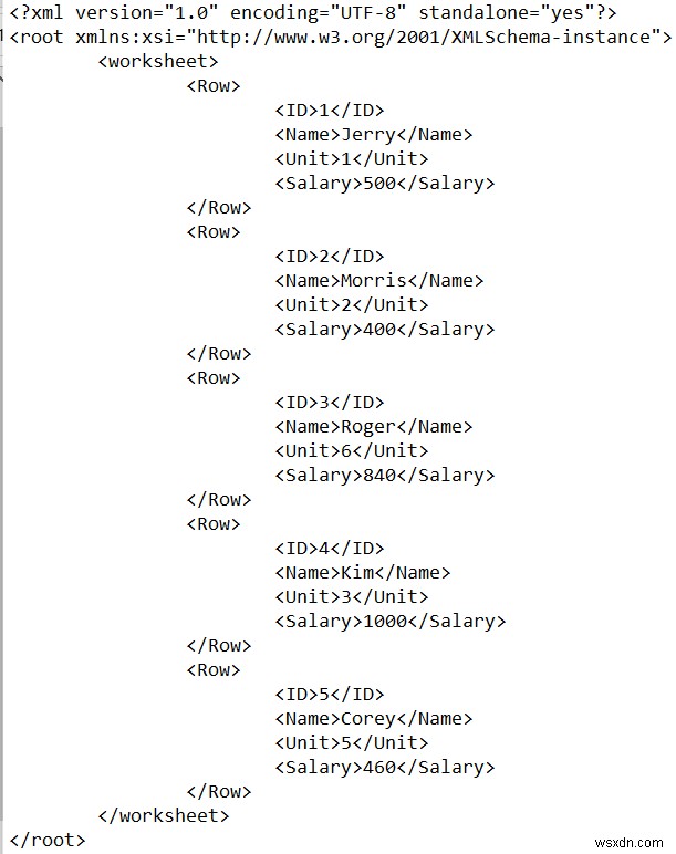 วิธีการสร้างการแมป XML ใน Excel (ด้วยขั้นตอนง่ายๆ)