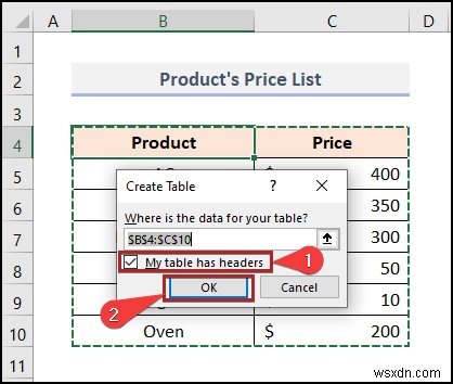 วิธีจัดการตัวแบบข้อมูลใน Excel (ด้วยขั้นตอนง่ายๆ)