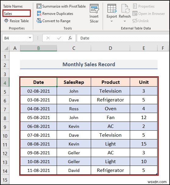 วิธีจัดการตัวแบบข้อมูลใน Excel (ด้วยขั้นตอนง่ายๆ)