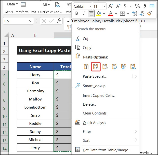 วิธีแบ่งลิงก์ใน Excel และเก็บค่าไว้ (3 วิธีง่ายๆ)