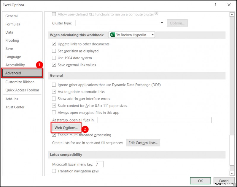 วิธีแก้ไขไฮเปอร์ลิงก์ที่ใช้งานไม่ได้ใน Excel (5 วิธี)